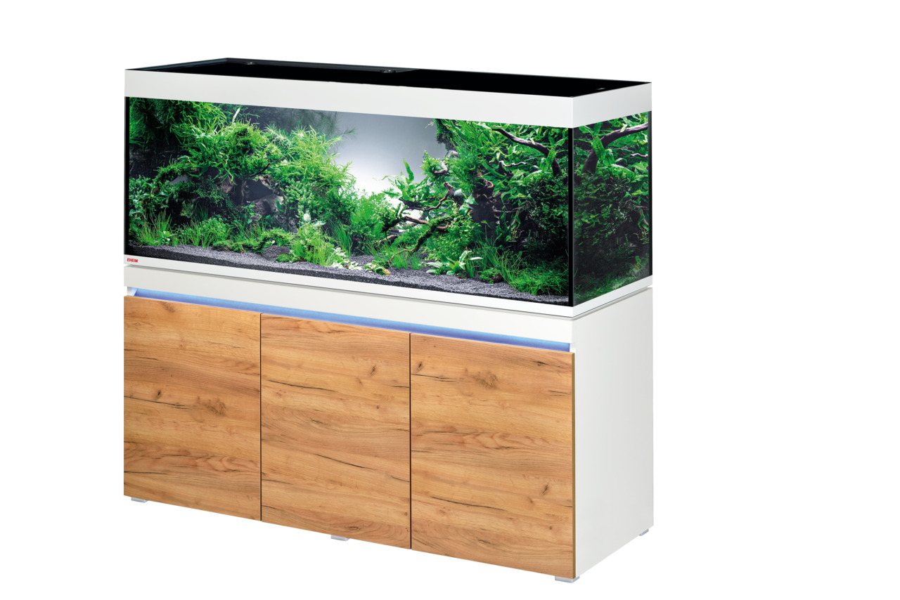 EHEIM Proxima 325 Aquarium-Set, Glasbecken+Holzoptik-Unterschrank, für Aquaristik-Fans, stilvoll+funktional, 325 l.