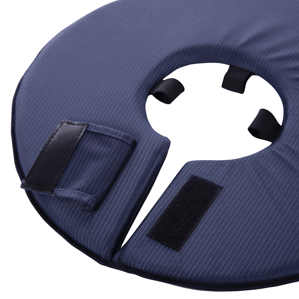 Vetlando Schutzkragen, dunkelblau, für Hunde/Katzen, mit Klettverschluss, verhindert Lecken/Kratzen nach OP/Verletzung.