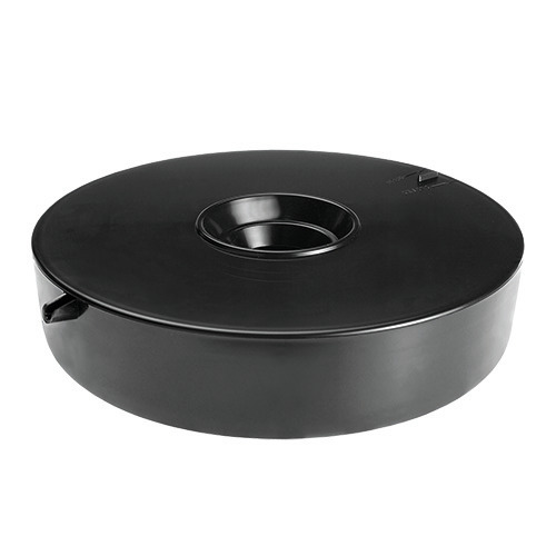 HOBBY Futterring, für Aquarienfische, schwarz, rund, robust, Kunststoff, verhindert Futterverteilung, zentrale Öffnung, ideal für Aquarien.