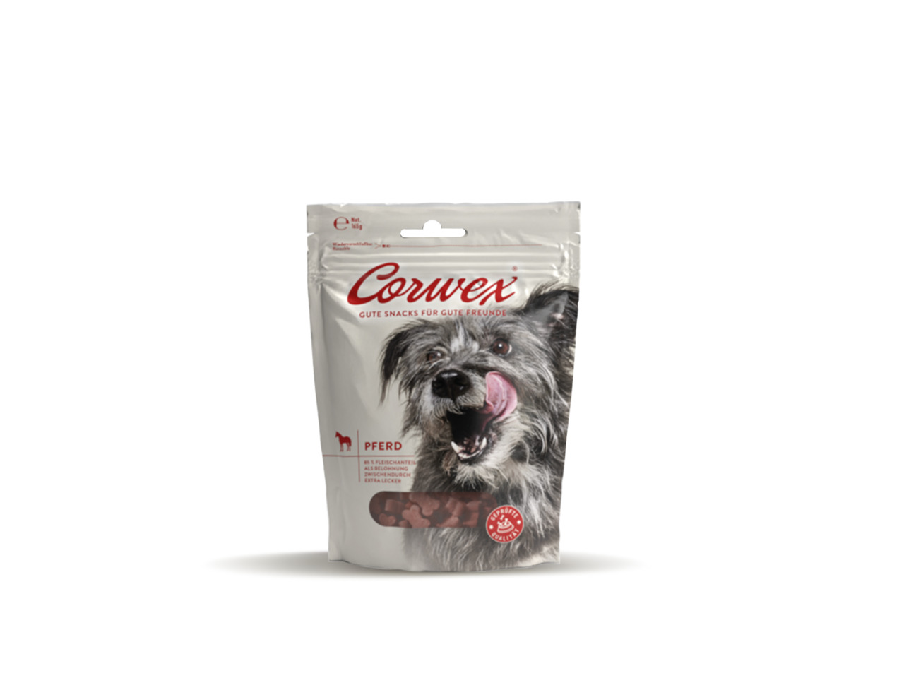 Corwex Hundesnacks, Pferdefleisch, für Hunde, 85 % Fleisch, "extra lecker",