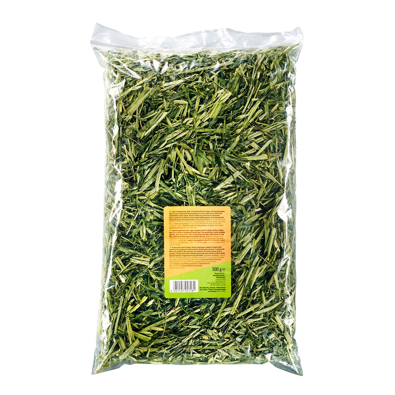 LOTTIS FREUNDE Bergwiesenheu, für Kleintiere, natürliche Kräutermischung, 500 g, gesundes Ergänzungsfutter aus der Natur.