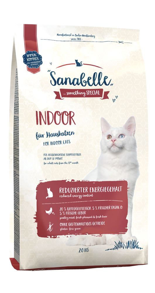 Sparpaket Sanabelle Indoor Fasan 2 x 2kg Katzentrockenfutter