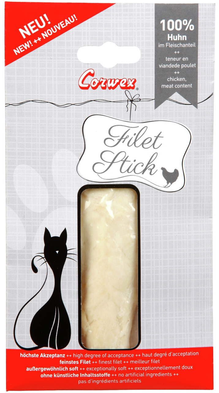 Corwex Filet Stick 100 % Huhn Katzen Snack 22 g