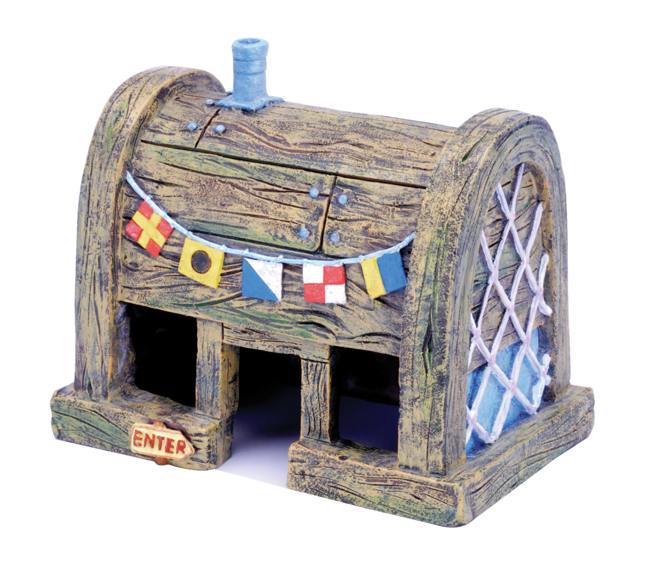 Penn-Plax SpongeBob Ananas-Haus, Zubehör für Süß-/Salzwasseraquarien, robustes Kunstharz, detailreiches Design, ca. 125 Zeichen.