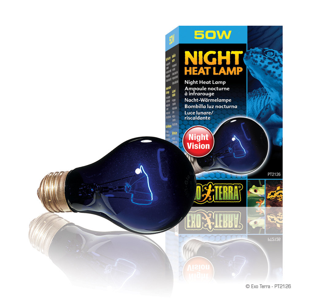 Exo Terra Night Heat Lamp / Mondscheinlampe 50 Watt Terrarienbeleuchtung