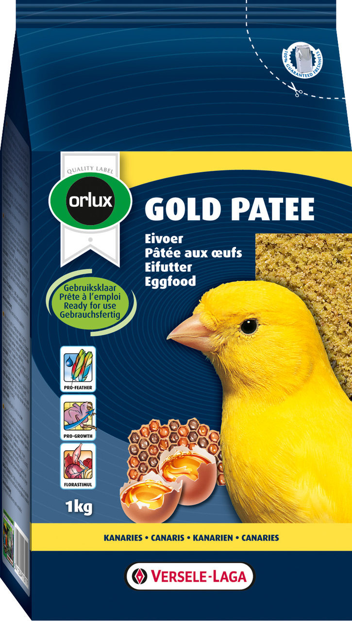 Orlux Gold Patee Eifutter gelb Kanarien Vogel Ergänzungsfutter 1 kg