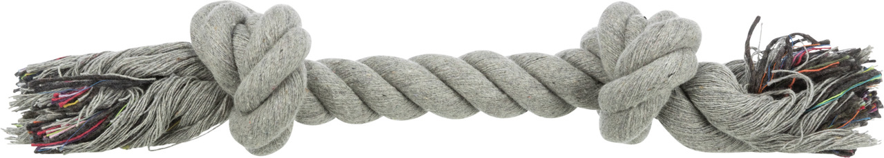 TRIXIE Hundespielzeug, Baumwolltau mit Knoten, bunt, für alle Hunde, Zahnpflege & Spielspaß, ideal für Zerrspiele.