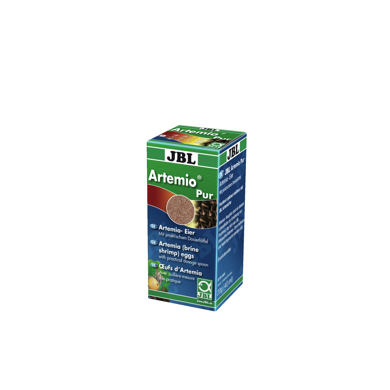 JBL Artemio Pur, 200 ml, für Aquarienbesitzer, Artemia-Eier mit Dosierlöffel, ideal zur Zucht von Artemia-Krebsen.