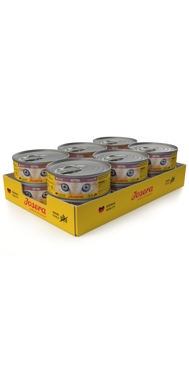 Josera Kitten Nassfutter, junge Katzen, Huhn, Grain Free, German Quality, 200 g-Dose.