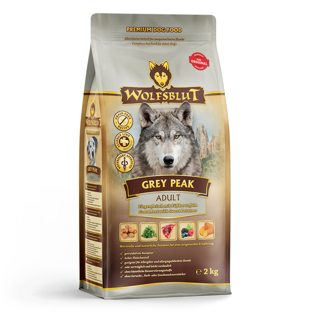 WOLFSBLUT Grey Peak Ziege/Süßkartoffel 2 kg
