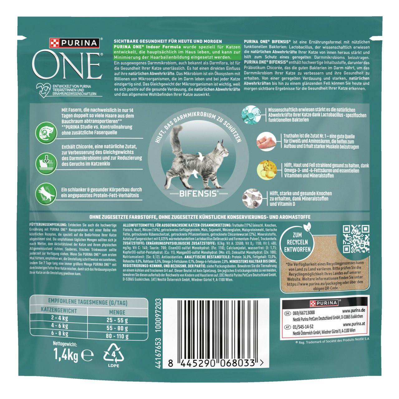ONE Indoor Formula reich an Truthahn 1,4 kg