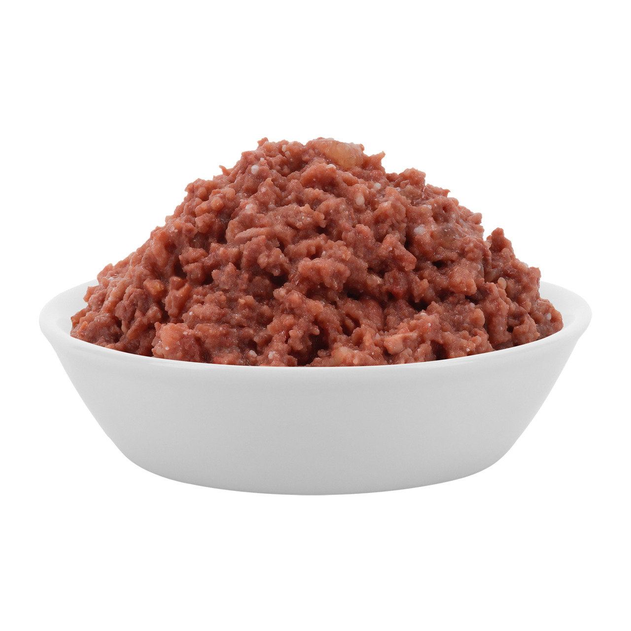 Lucky Lou Nassfutter Hund, Rind, saftige Konsistenz, fein zerkleinert, für ausgewachsene Hunde. Verpackungsgröße nicht sichtbar.