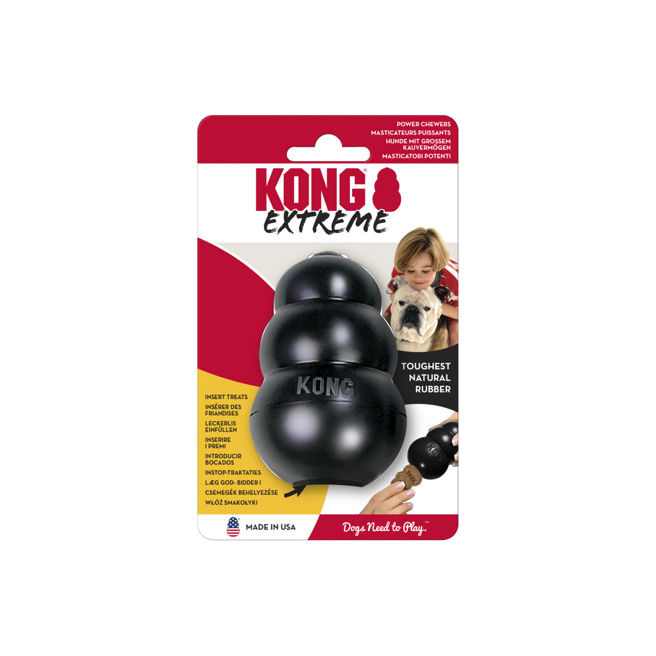 KONG Hundespielzeug, robust & langlebig, für Hunde, ideal für Kauspaß & mentale Stimulation. Menge nicht erkennbar.