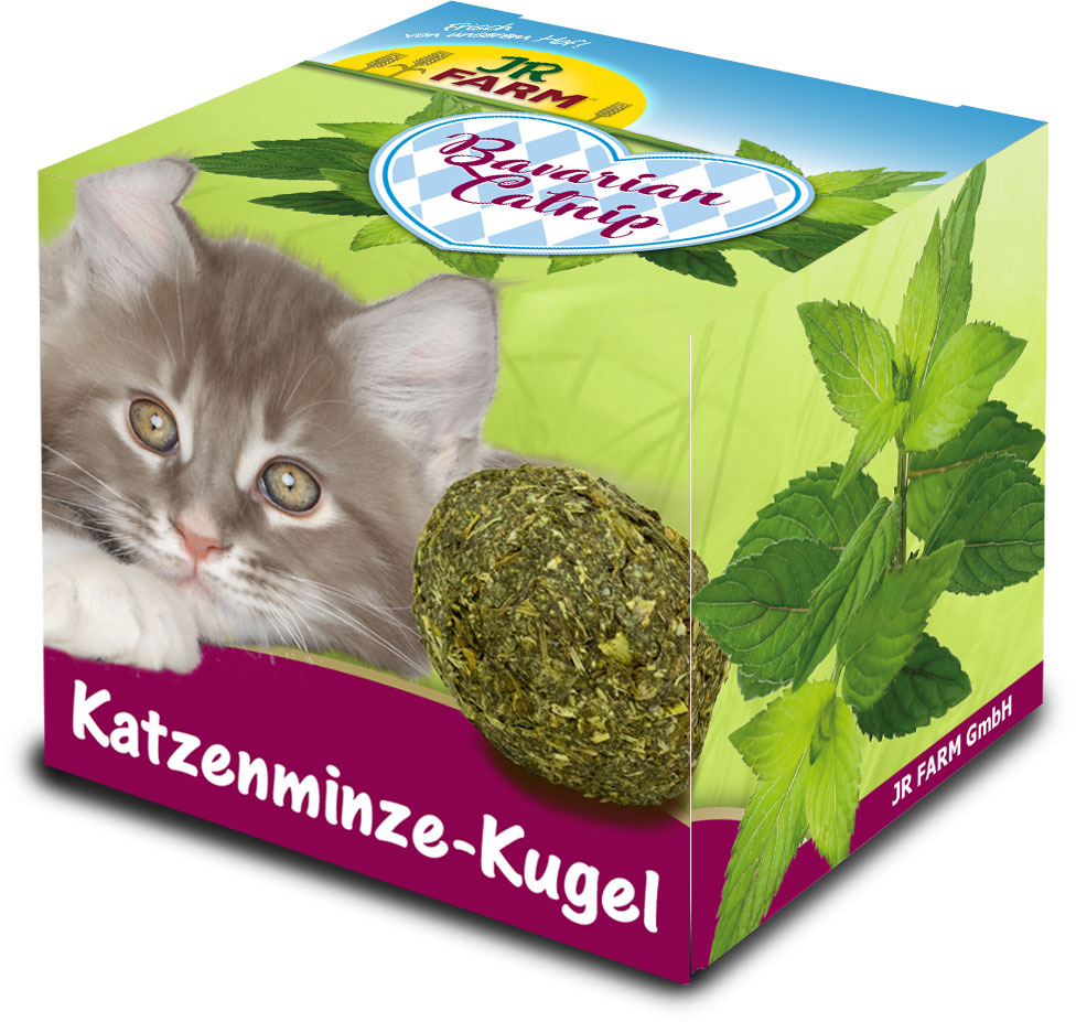 JR FARM Katzenminze-Kugel: Spielzeug für Katzen aus gepresster Katzenminze, speziell für Katzen entwickelt. Menge nicht angegeben.