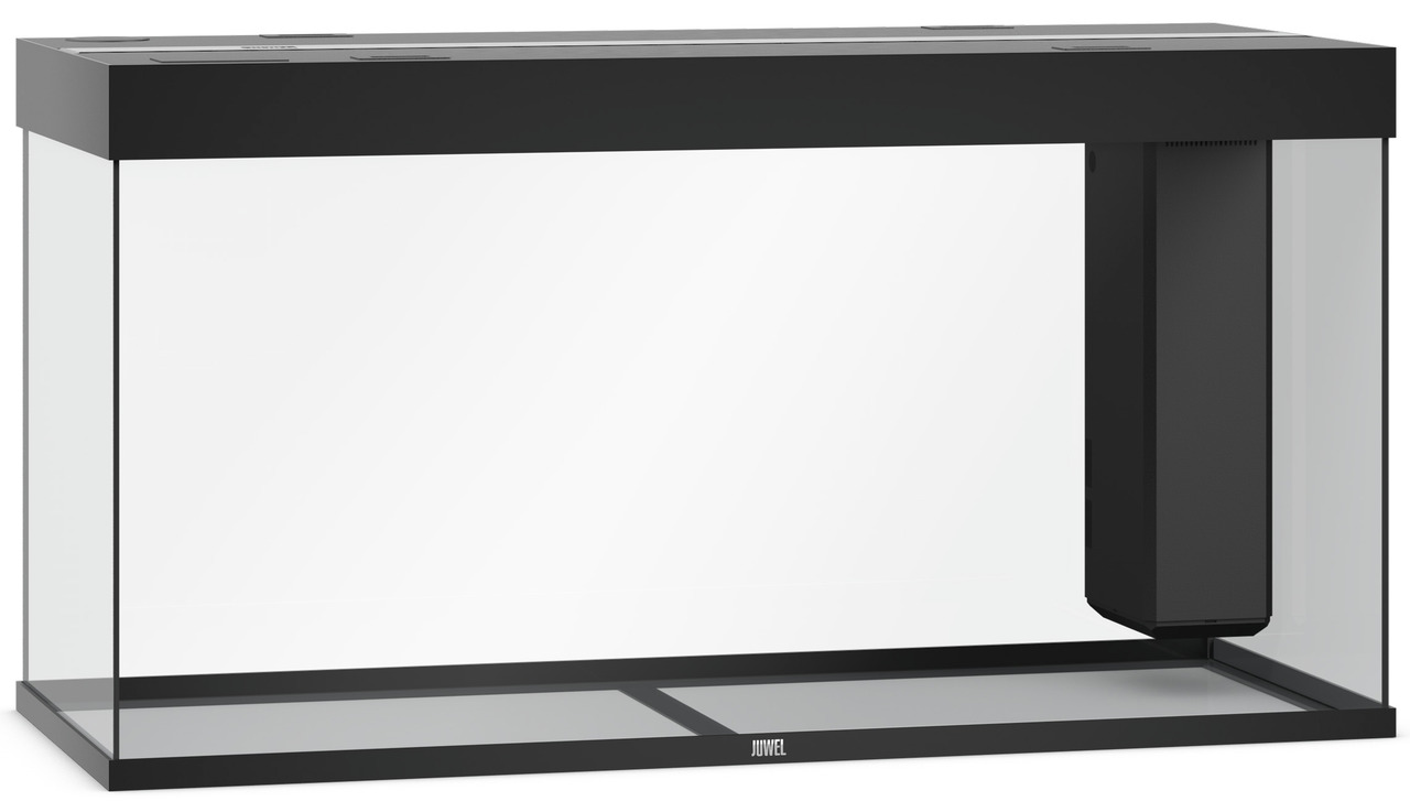 JUWEL Aquarium Rio 240, rechteckig, schwarz, 240 L, mit Filtersystem, für Süß--Meerwasserfische, ideal für Aquaristik-Enthusiasten.
