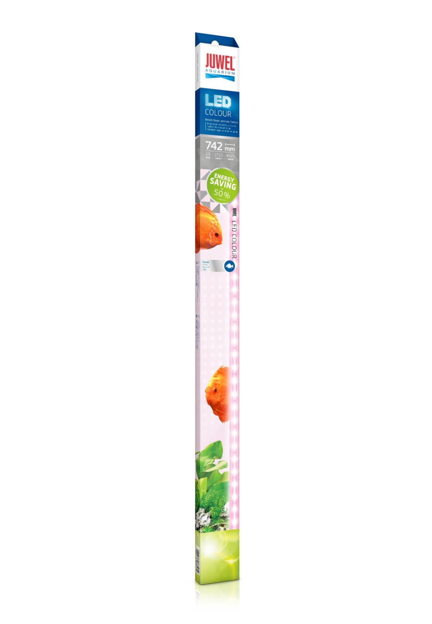JUWEL LED Colour, Aquarium-LED, 742 mm, hebt Farben von Fischen-Pflanzen hervor, 50 % Energieersparnis.