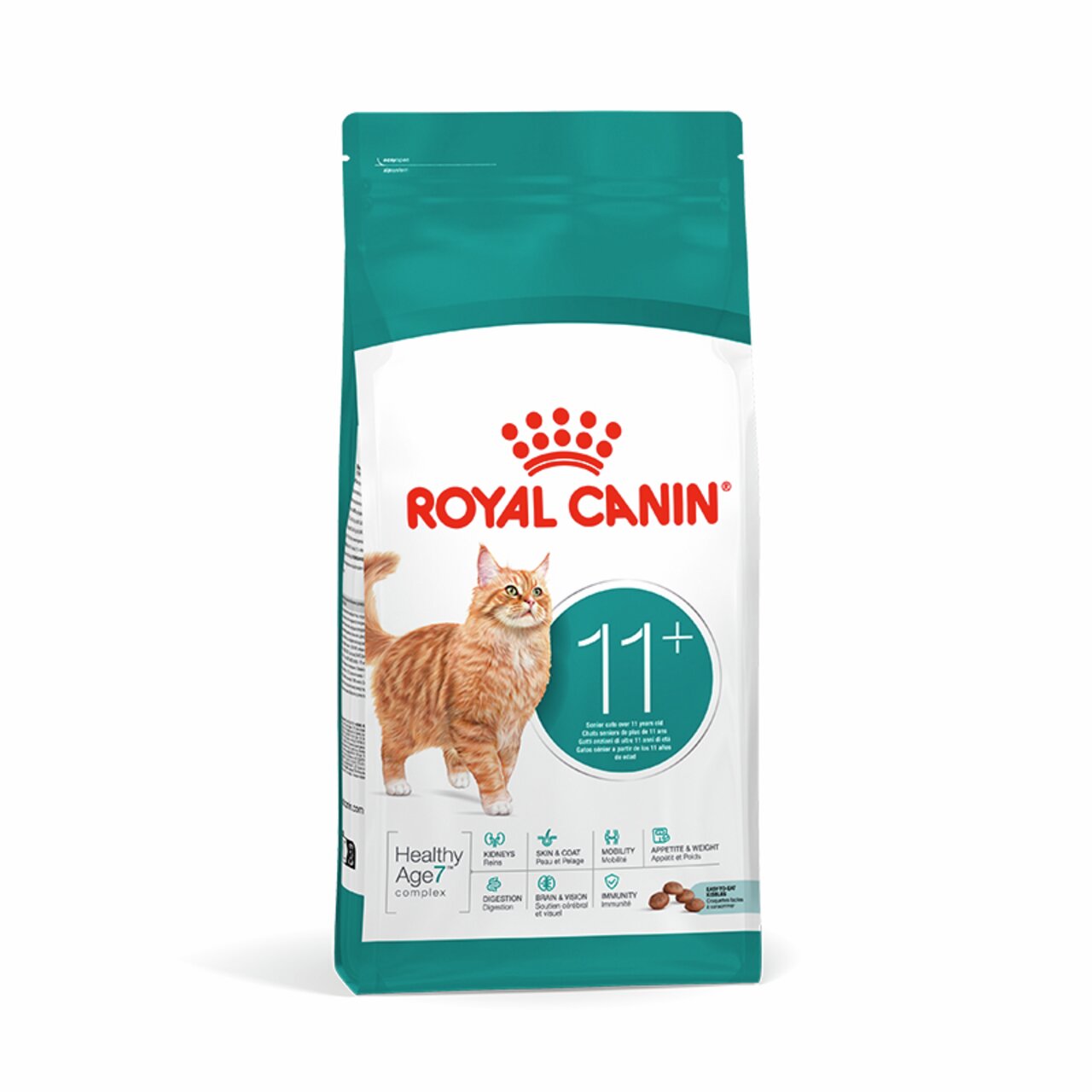 ROYAL CANIN Katzenfutter 11+ für Seniorenkatzen ab 11 Jahren, unterstützt Gesundheit und Vitalität, Gewicht: 400 g.