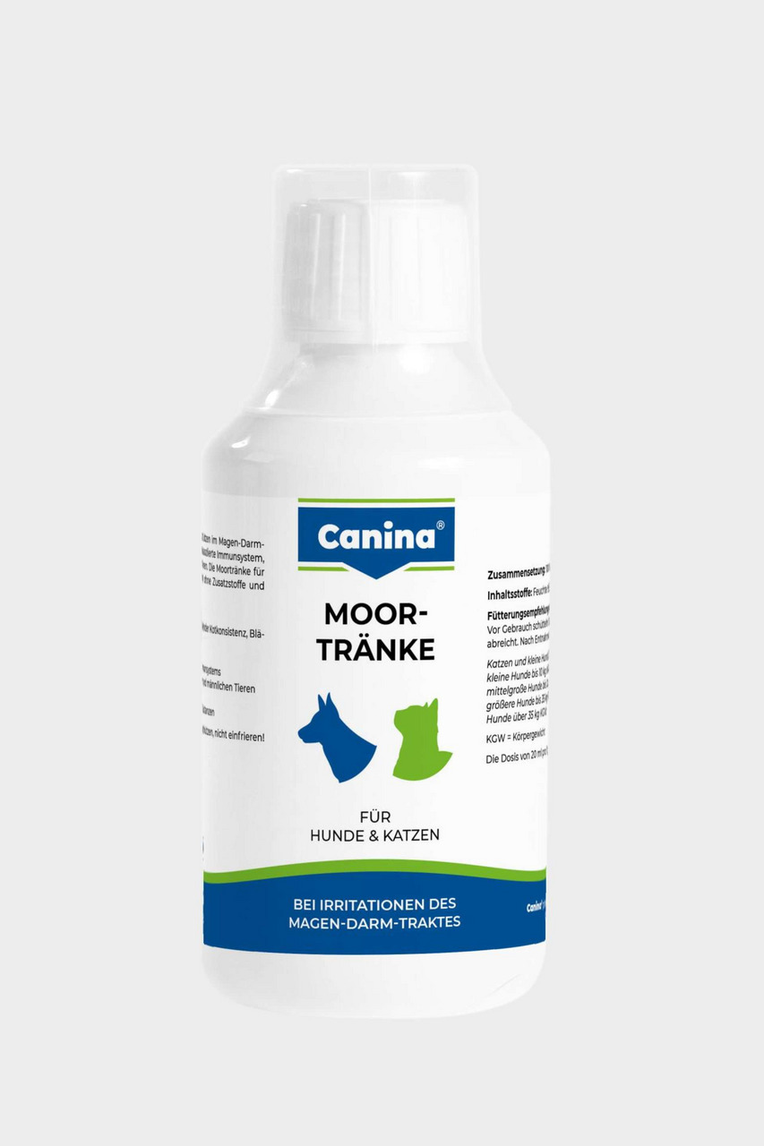 Canina Moortränke für Hunde & Katzen, 500 ml, unterstützt bei Magen-Darm-Irritationen.