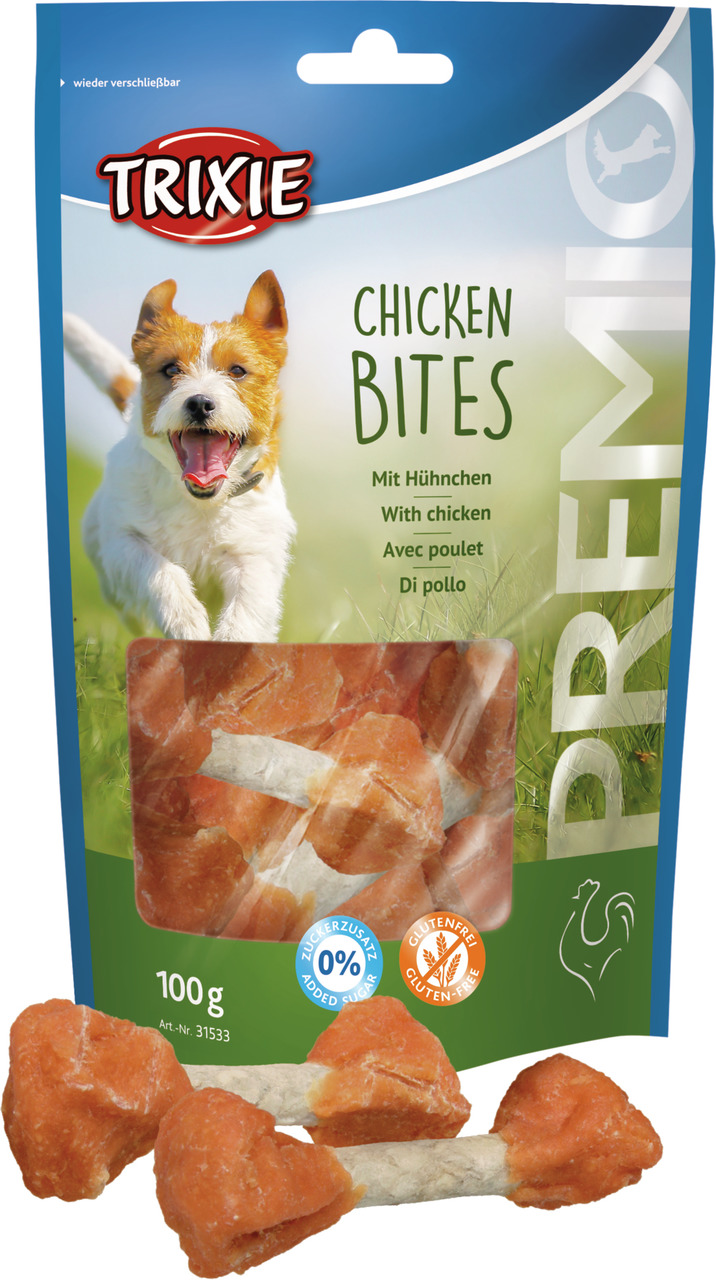 Trixie Premio Chicken Bites mit Hühnchen Hunde Snack 100 g