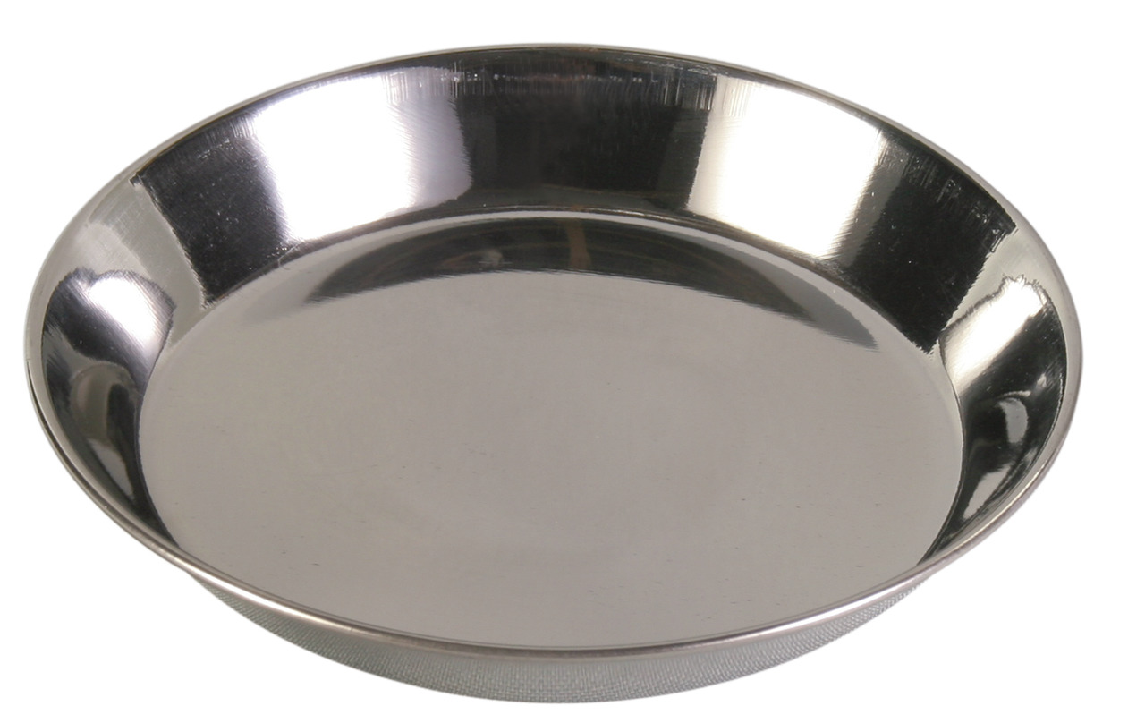 TRIXIE Edelstahlnapf, Hunde & Katzen, rostfrei, robust, leicht zu reinigen, ideal für Wasser-Futter, runde Form.