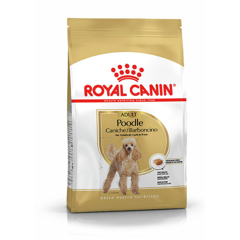 ROYAL CANIN Poodle Adult, für Pudel ab 10 Mon., 1,5 kg, unterstützt Fellgesundheit, Zahnpflege & Muskelaufbau.
