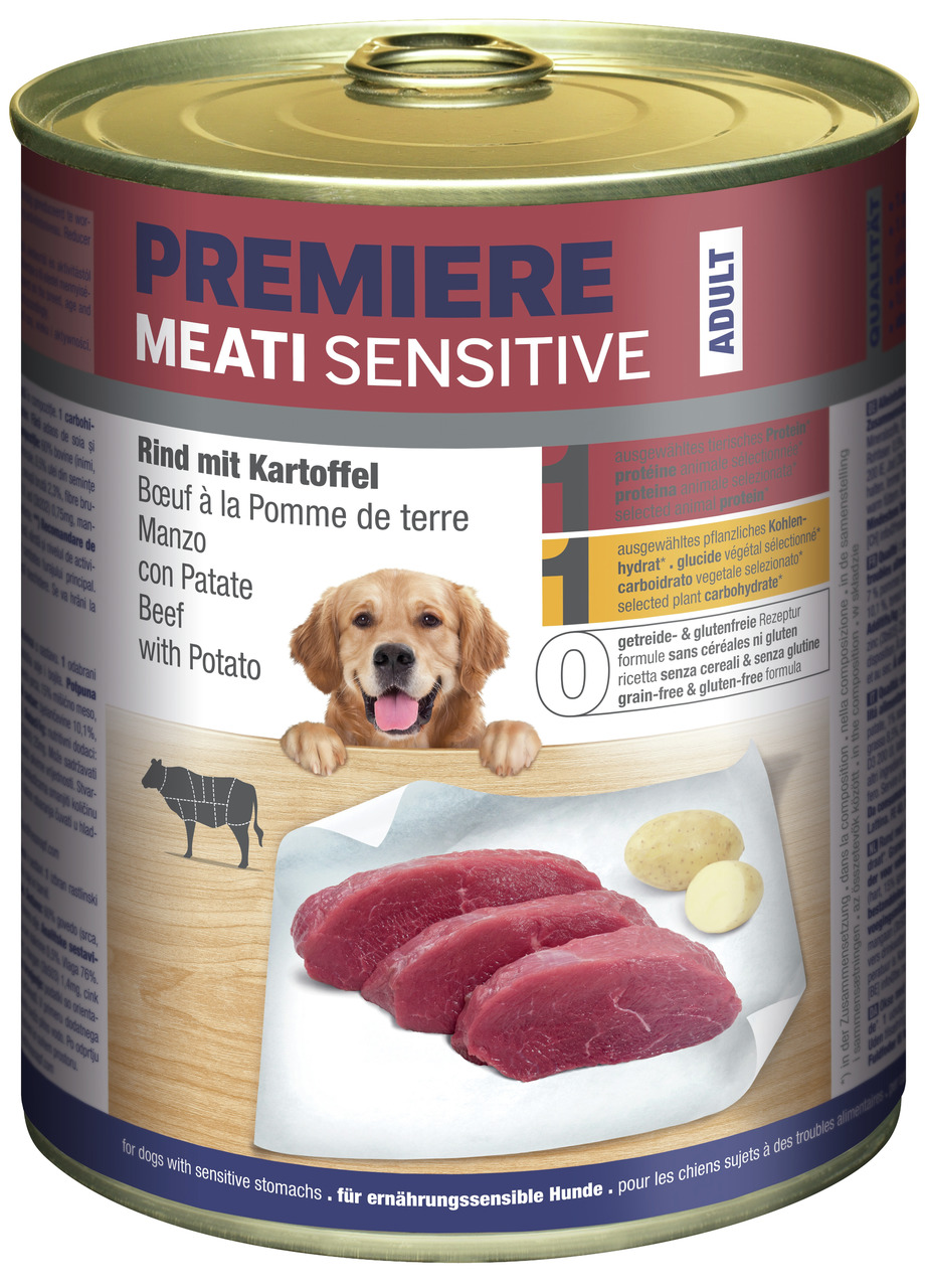 PREMIERE Meati Sensitive Rind mit Kartoffeln 800 g
