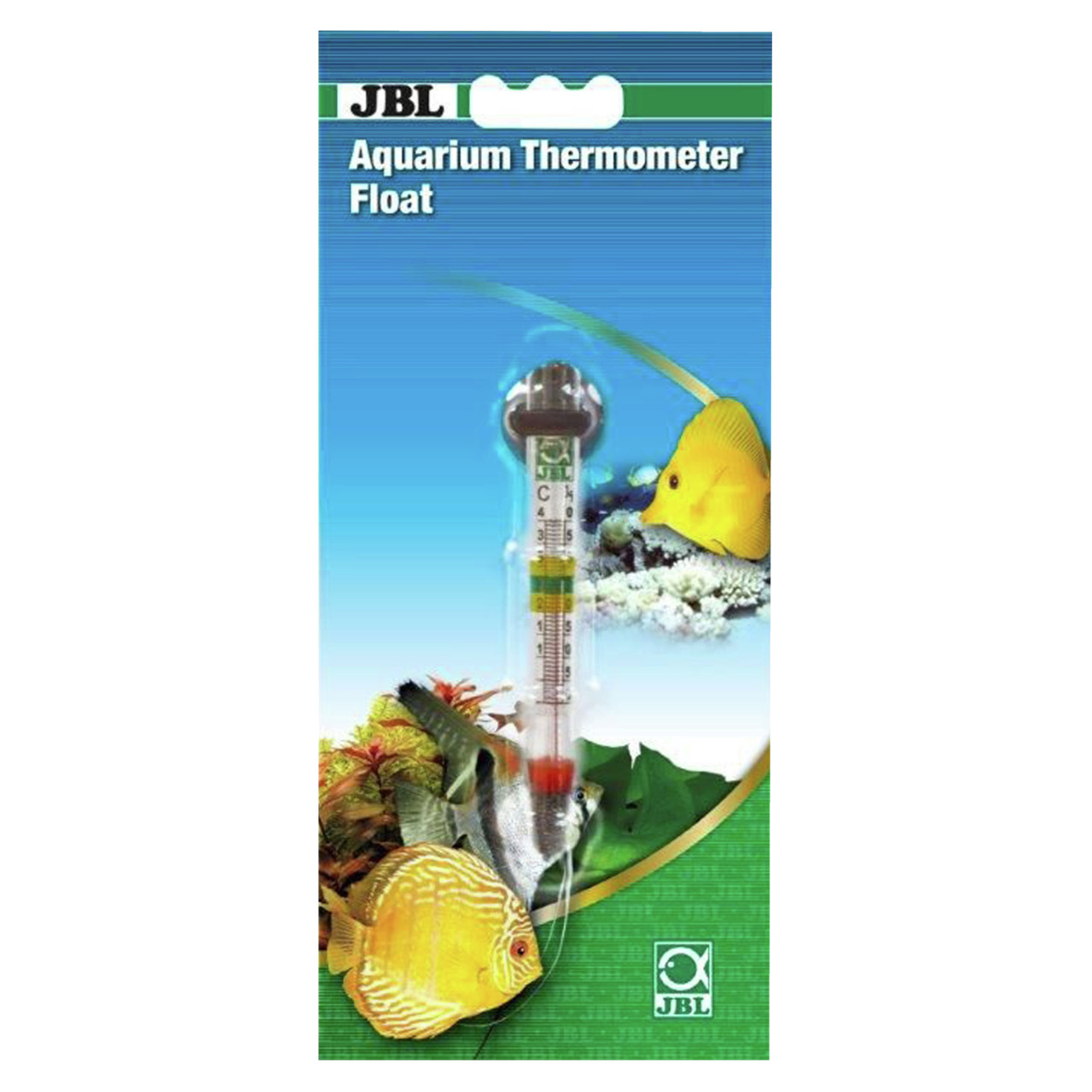 JBL Aquarium Thermometer Float, schwimmend, für Aquarienbesitzer, präzise Temperaturmessung, EAN 4014162614056.
