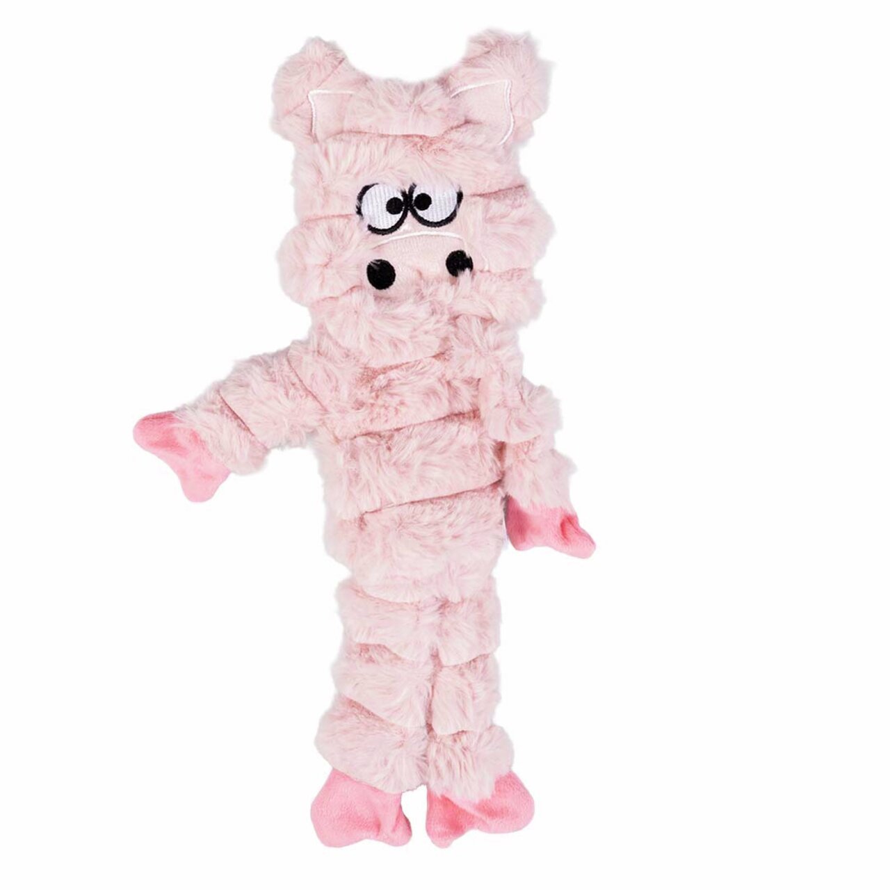 Kuscheliges Hundespielzeug von duvoplus, Plüschtier für Hunde, Schwein-Design, ohne Geschmacksrichtung, Größe 30 cm.