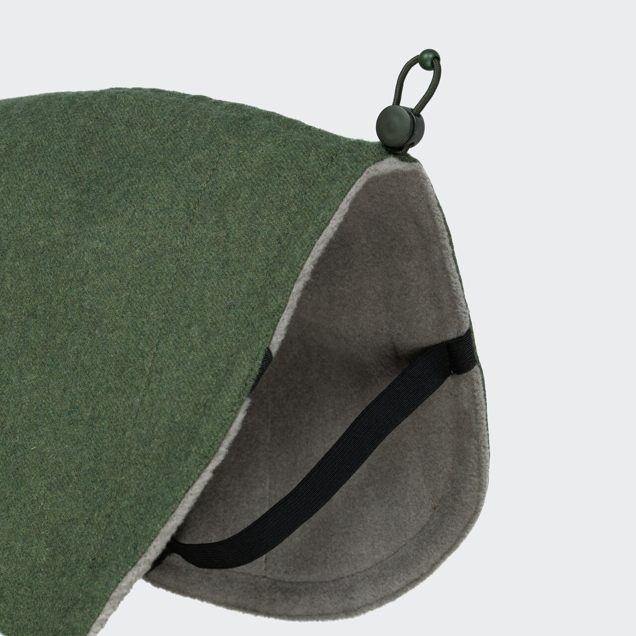 Hundehalsband Cloud7, grün, weiche Fleece-Innenseite, verstellb. Gummizug, elast. Verschluss, ideal f. Hunde.