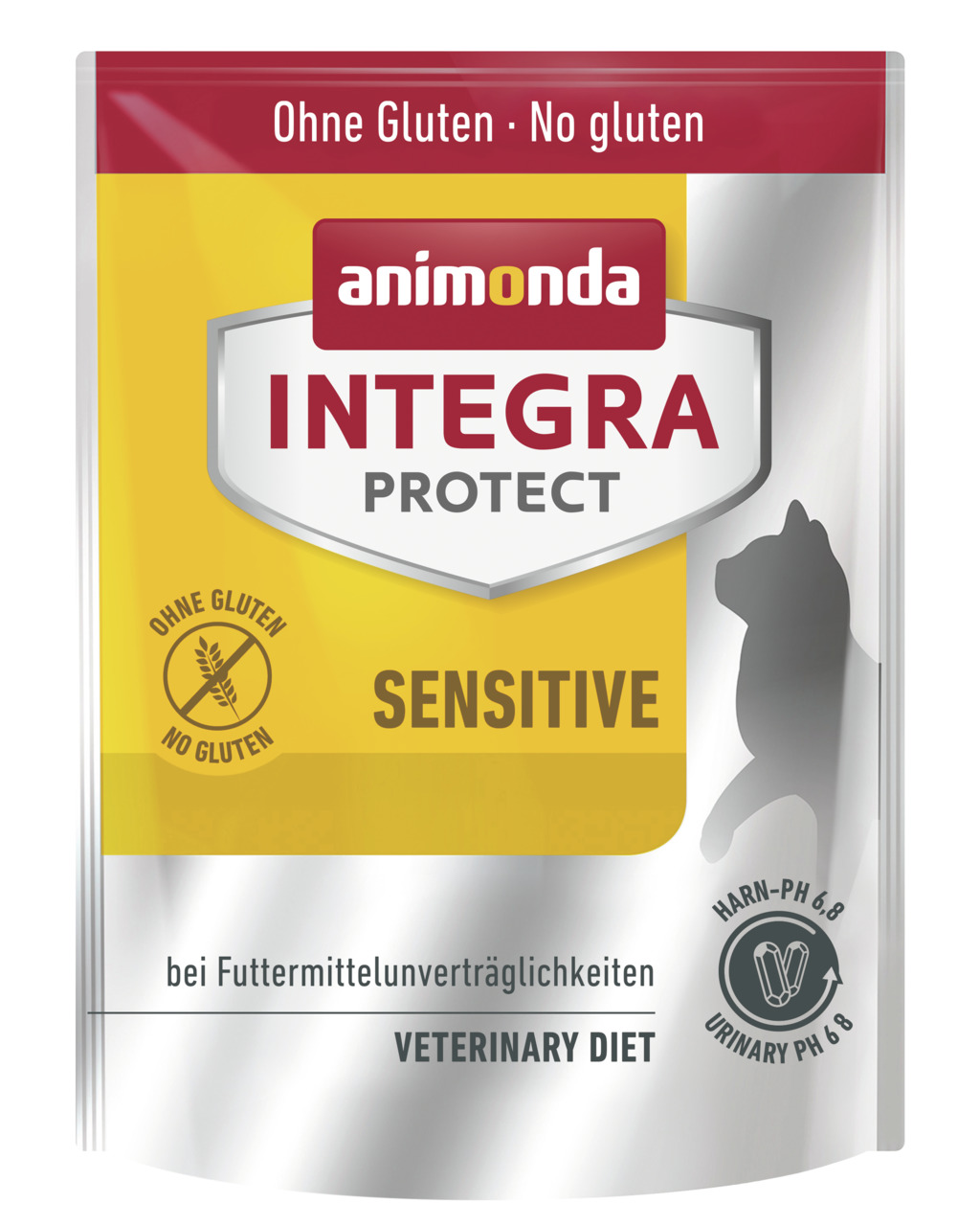 Animonda Integra Protect Sensitive, Katzen, glutenfreies Spezialfutter, 100 g, "Veterinary Diet", bei Futtermittelunverträglichkeiten.