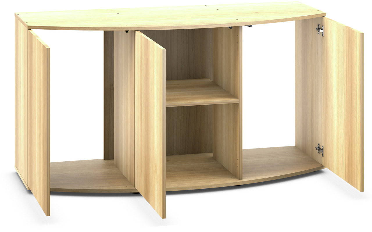 JUWEL Unterschrank Holzoptik, für Aquarien, Stauraum mit 2 Türen & offenem Fach, modernes Design, ideal für Zubehör, Pflegeprodukte.