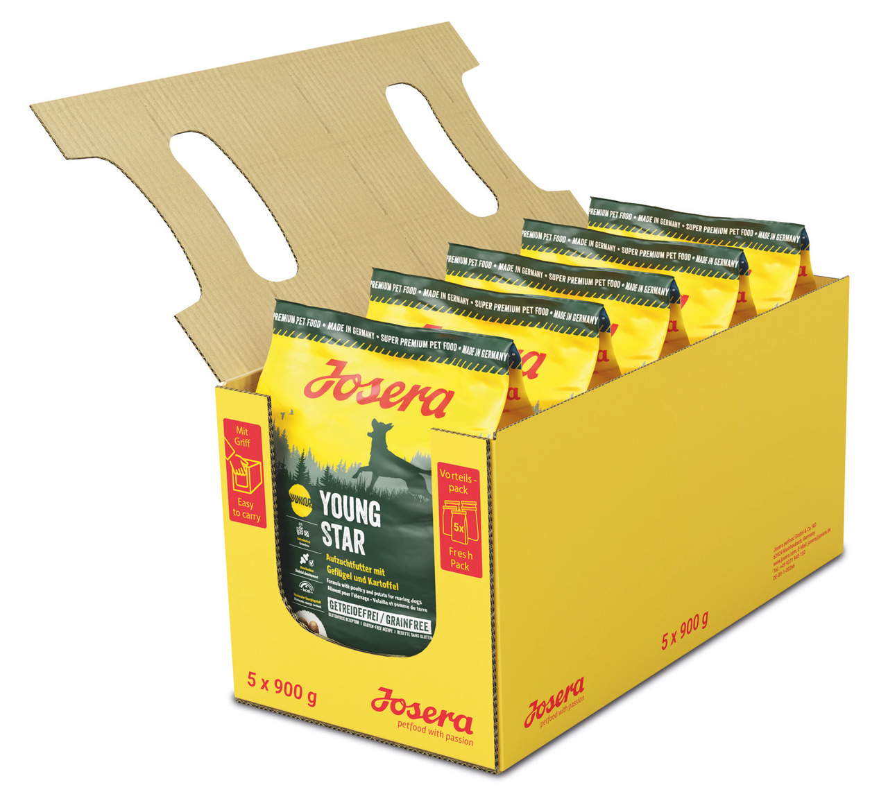 Sparpaket 2 x 900 g Josera YoungStar Hunde Trockenfutter