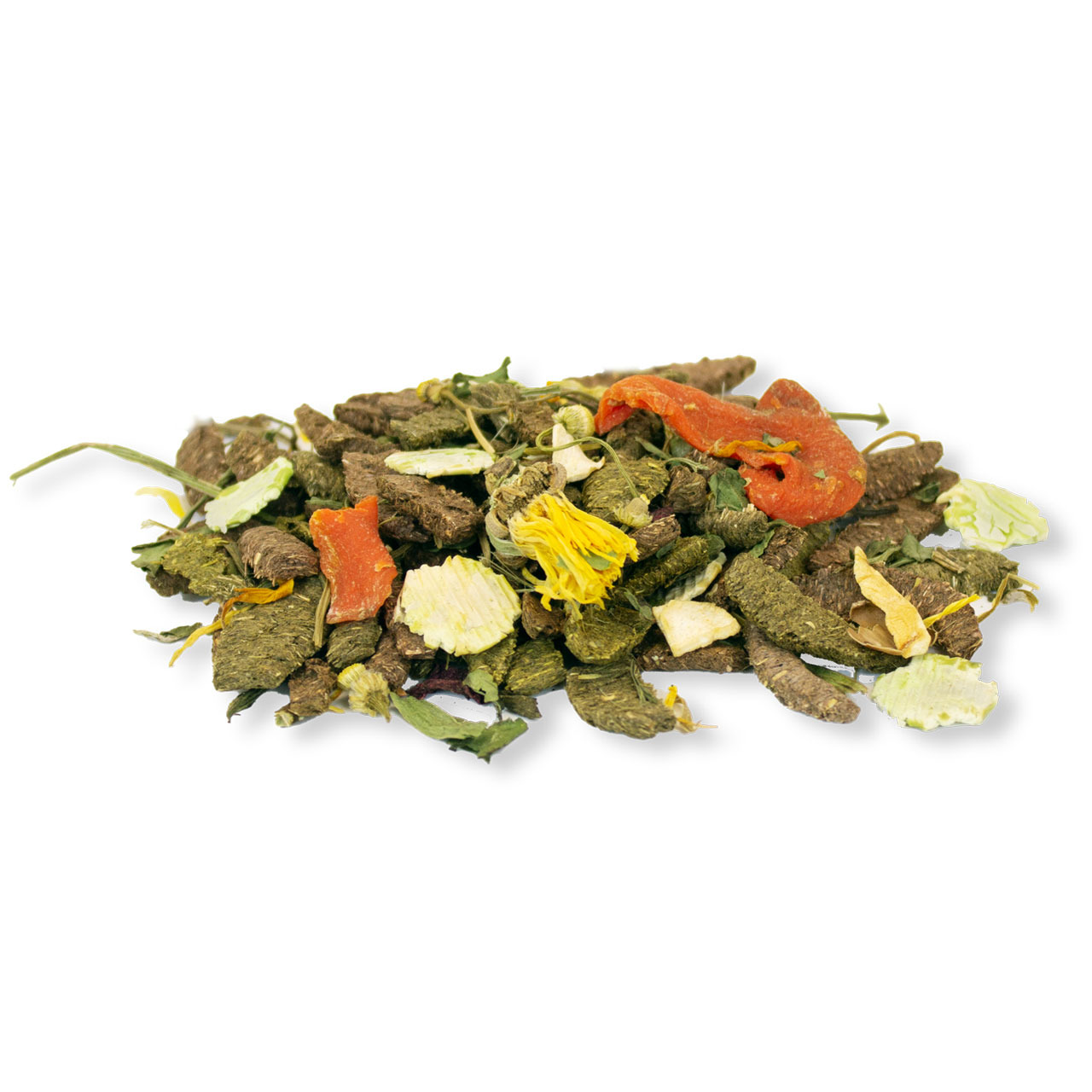 JR FARM Grainless Mix, getreidefreies Futter f. Kaninchen/Meerschweinchen, mit Gemüse, Kräutern, Blüten, 1kg, unterstützt Verdauung.