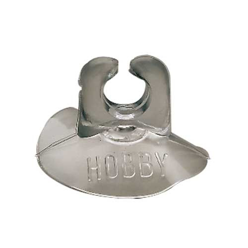 HOBBY Halter, silber, 1 Stk., für Aquarienbesitzer. Zur Befestigung von Zubehör wie Schläuchen-Kabeln. Robust, langlebig, leicht montierbar.