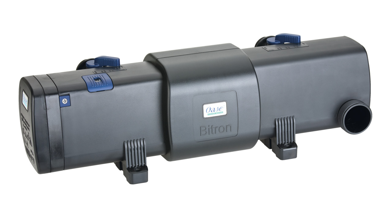 Oase Bitron 36C, UVC-Klärgerät für Teichbesitzer, reduziert Algen, Bakterien & Keime effektiv, robustes Gehäuse, einfache Bedienung.