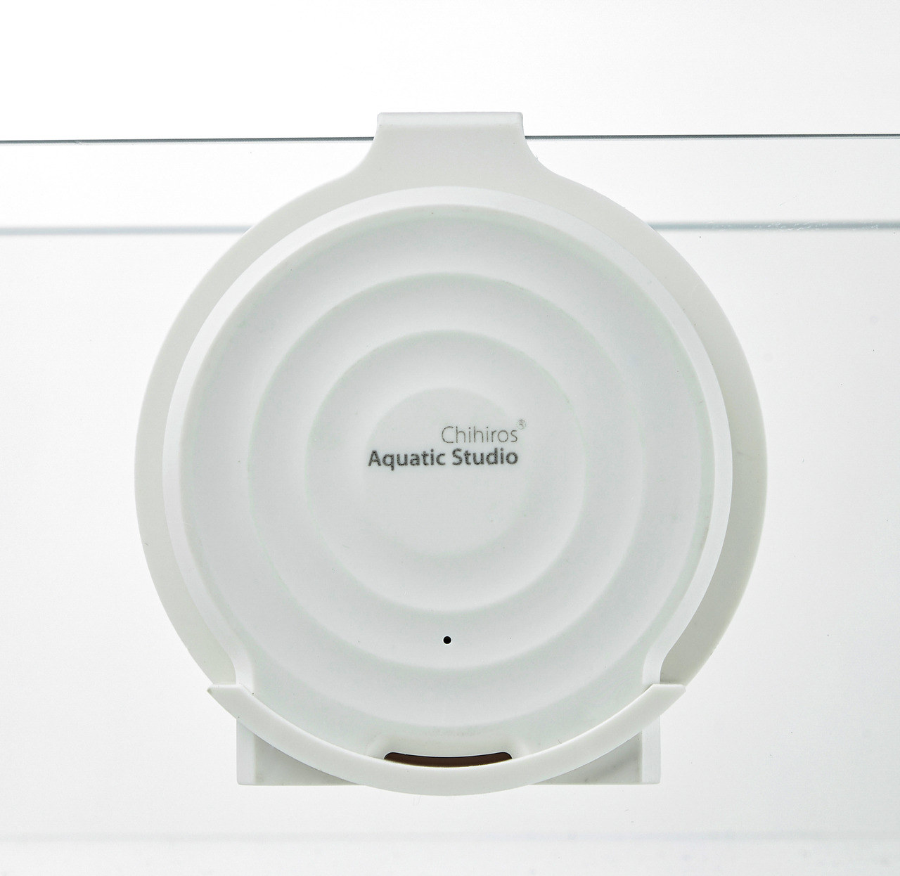 Chihiros Auto Feeder: Autom. Futterspender f. Aquarienfische, präzise Dosierung, weiß, rund, minimalist. Design.