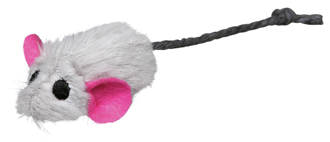 TRIXIE Plüschmäuse mit Catnip-Kern 5 cm (6 Stück)