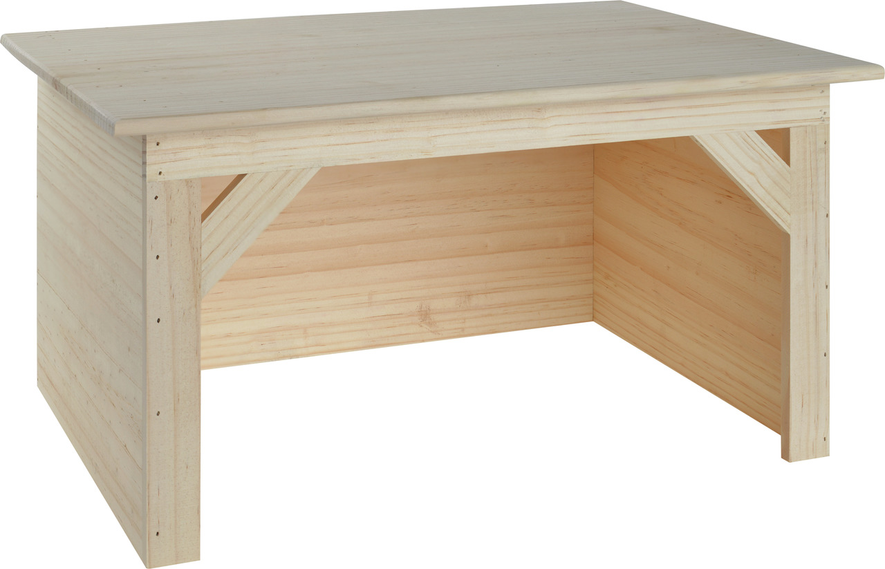 AniOne Kleintierhaus aus Holz, für Kaninchen/Meerschweinchen, Schutz & Rückzug, stabile Konstruktion, Maße auf Produkt sichtbar.