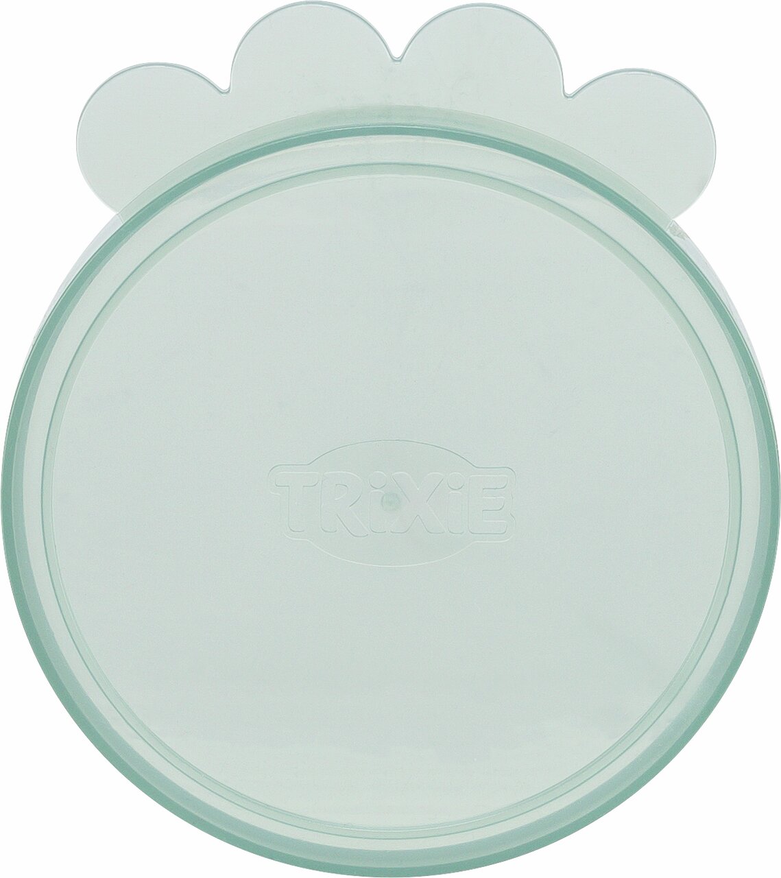 TRIXIE Silikon-Futterdeckel für Hunde und Katzen, verhindert Austrocknen von Tiernahrung, Durchmesser ca. 11 cm.