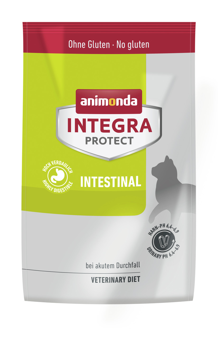Animonda Integra Protect Intestinal, Diätfutter f. Katzen, glutenfrei, bei akutem Durchfall, hoch verdaulich, 1,2 kg.