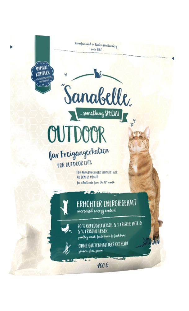 Sanabelle Outdoor Ente 400g Katzentrockenfutter