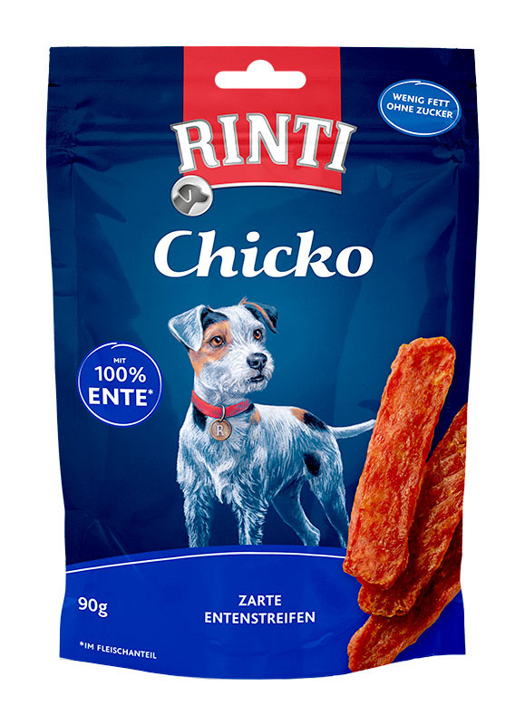 Rinti Chicko Entenstreifen Hunde Snack 90 g