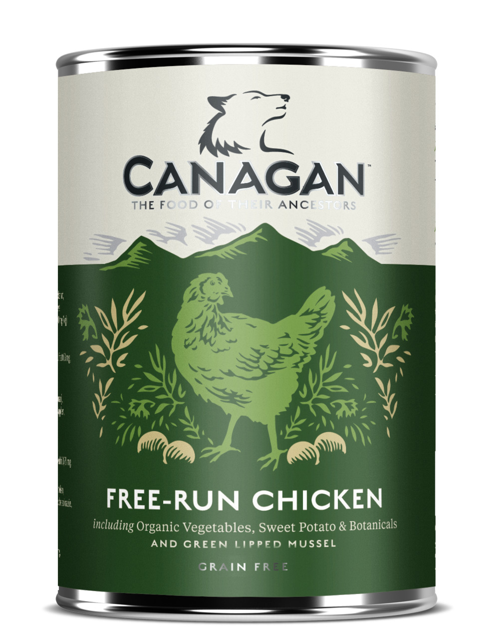 Canagan Free-Run Chicken Hundefutter, Freilandhuhn, Bio-Gemüse, Süßkartoffeln, getreidefrei, natürliche Ernährung, grünlippige Muschel.