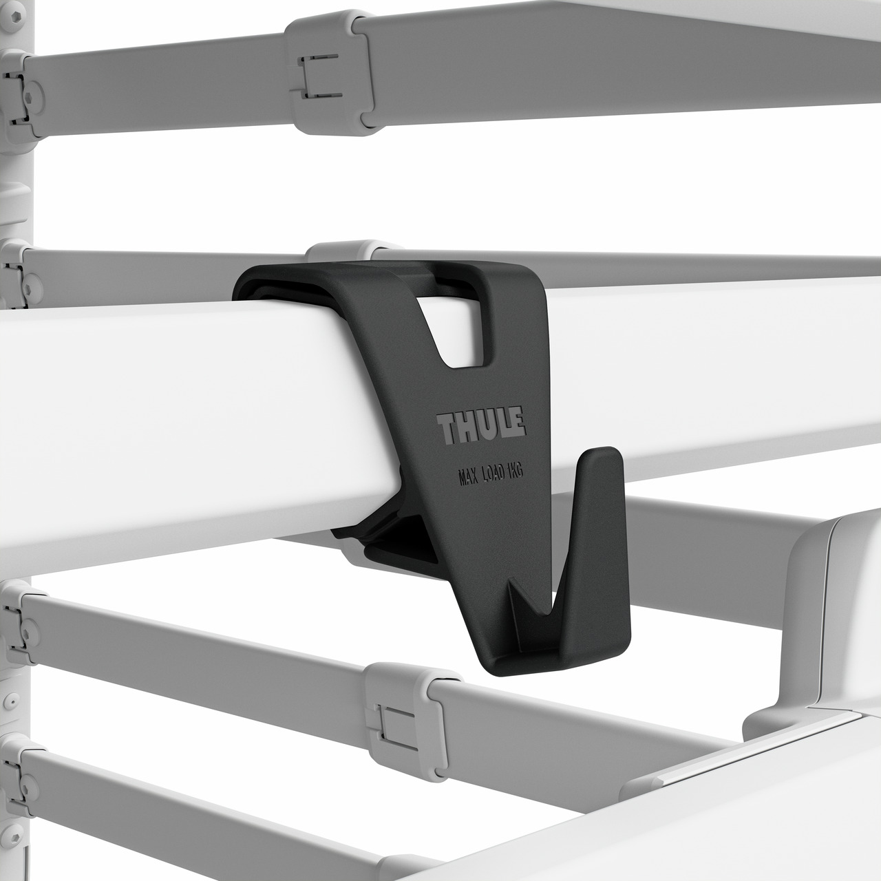 Thule-Haken, Zubehör für Dachträger-Gepäcksysteme, max. Traglast 10 kg, zur sicheren Befestigung von Gegenständen.