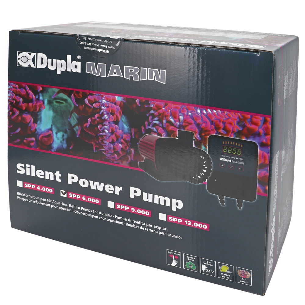 Dupla Marin Silent Power Pump, Rückförderpumpe für Meerwasseraquarien, leise, energieeffizient, korallenfreundlich, Modelle: SPP 4-12k.