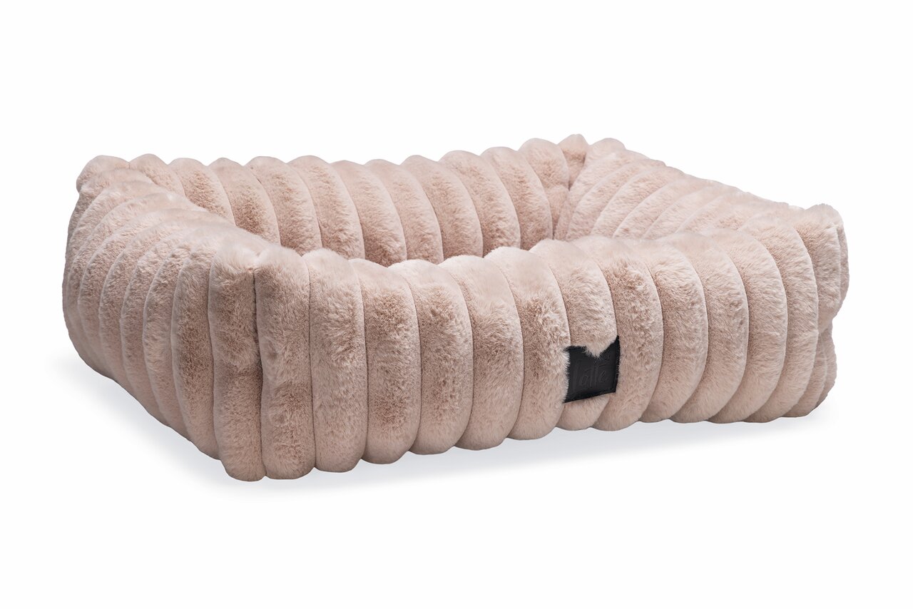 Designed by Lotte Katzenhöhle für Katzen, modernes Design, in Grau, aus Filz, Maße ca. 38x37x42 cm.