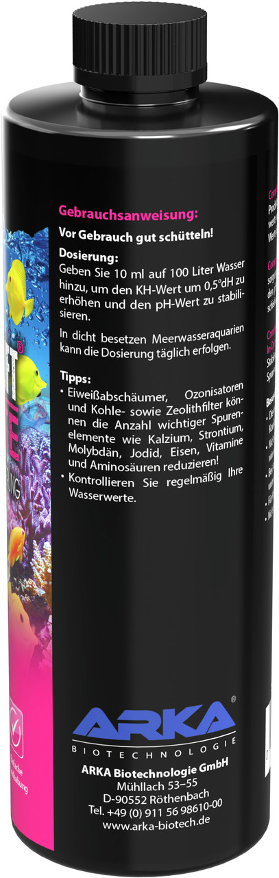 ARKA MICROBE-LIFT KH-Boost, Wasserpflege f. Meerwasseraquarien, stabilisiert KH, erhöht pH, 500 ml, f. Aquarienbesitzer.