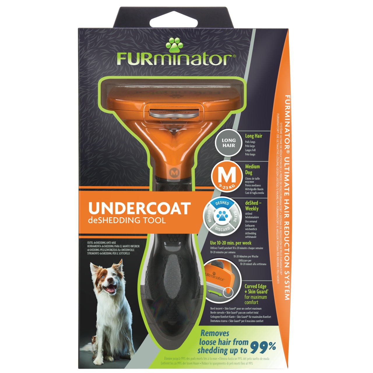 Furminator deShedding Tool Dog Langhaar M