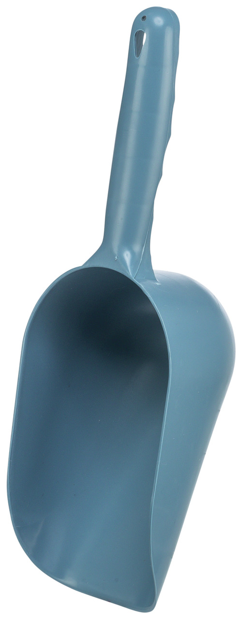 TRIXIE Futterschaufel, blaugrau, Kunststoff, ergonom. Griff, ideal f. Tierhalter, präzise Dosierung, abger. Kanten, robust.