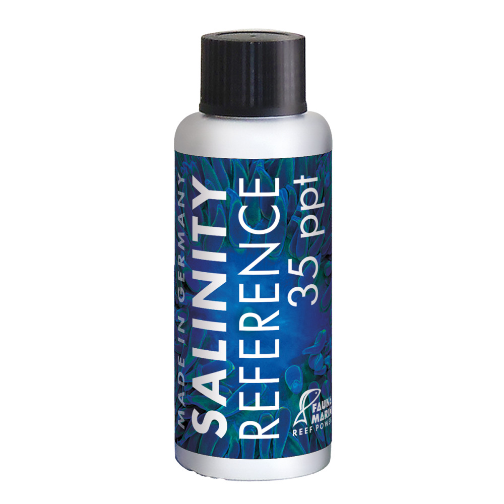 Fauna Marin Salinity Reference 35 ppt, Referenzlösung f. Salinitätsmessgeräte, Meerwasseraquarien, 100 ml.